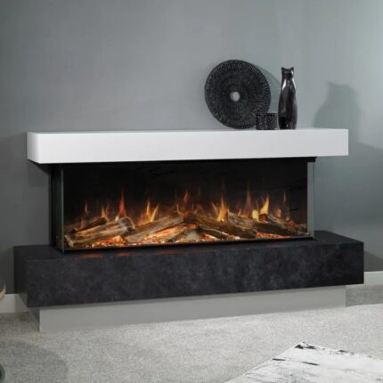 Aura Fires Shenstone 1250 FS Electric Fireplace Suite