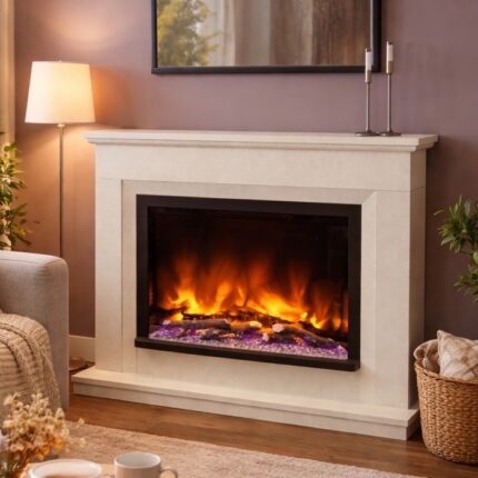 Elgin & Hall Alesso 48" Pryzm Electric Fireplace Suite