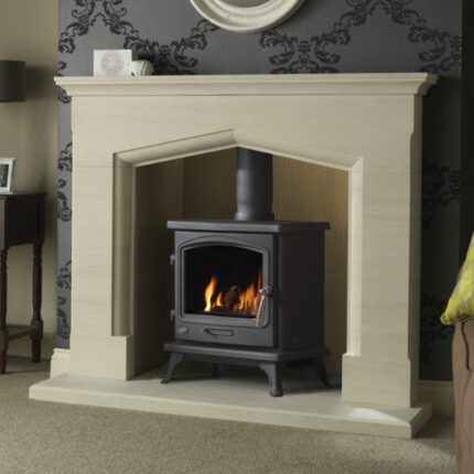 Gallery Coniston 54" Limestone Inglenook Fireplace