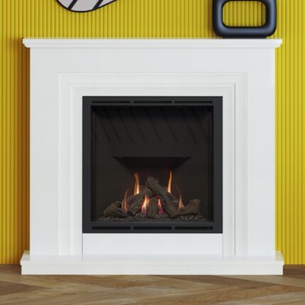 FLARE Greenwood 48" Gas Marble Fireplace Suite