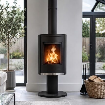 Mi-Fires Ovale Pedestal Wood Burning Stove