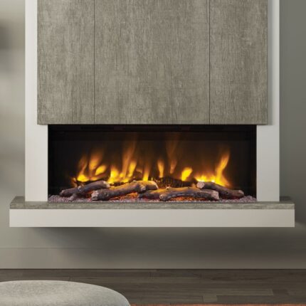Elgin & Hall Camino 53" Pryzm Chimney Breast Electric Fireplace, Vintage Oak Grey