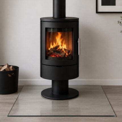 Rectangular Glass Hearth