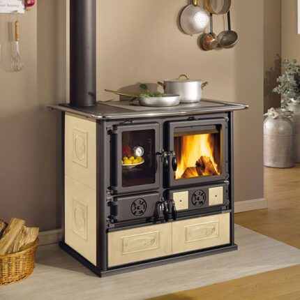 La Nordica Rosa Sinistra Reverse Woodburning Cooker